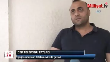 Cərəyana qoşulan telefon evi külə çevirdi