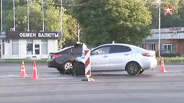 Водитель Gelandwagen заживо сгорел в результате ДТП в Москве