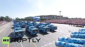 Китай. Военный парад в Пекине Прохождение военной техники - 03.09.2015.