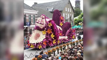 Потрясающе красивый парад цветов в Нидерландах