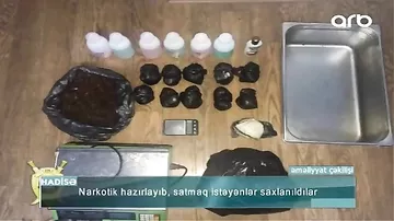 Bakıda ŞOK MƏNZƏRƏ – Kirayə evi narkotik laboratoriyası etdilər