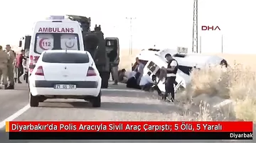 Polis maşını minik avtomobili ilə toqquşdu: 5 ölü, 5 yaralı - Türkiyədə