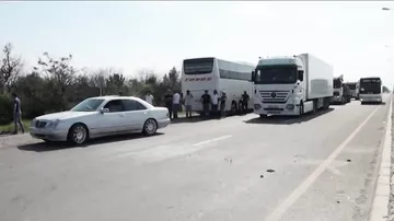 Пассажирский автобус Баку-Стамбул столкнулся в Евлахе с грузовиком