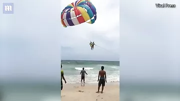 Жена сняла смертельное падение супруга с 30-метровой высоты на пляж