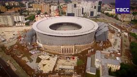 Строительство кровли стадиона к ЧМ-2018 в Екатеринбурге завершено
