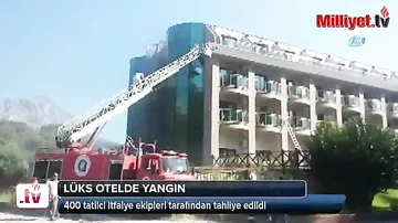 Antalyada hoteldə yanğın: 14 nəfər xəstəxanaya yerləşdirildi - 1