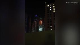 В Дубае горит один из высочайших небоскребов мира -3