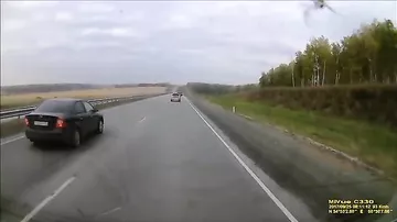 Видеорегистратор снял момент смертельной аварии на трассе
