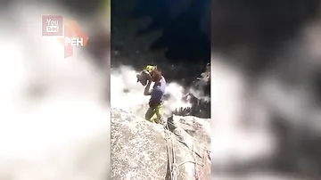 В горах Калифорнии скалолаз погиб, упав с высоты 1300 метров