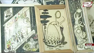 Riyaziyyat müəllimi yandırma üsulu ilə bir-birindən maraqlı əsərlər yaradır