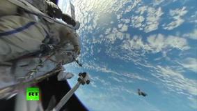 Опубликовано первое в истории панорамное видео из открытого космоса