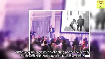 Жених на свадьбе показал видео измены невесты