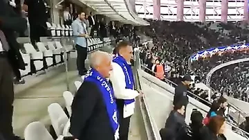 Leonid Yakuboviç Qarabağ-ımızın oyununu stadionda canlı izləyib komandamıza dəstək oldu