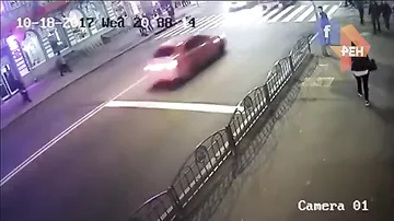 Камеры видеонаблюдения зафиксировали момент смертельного ДТП с Lexus в Харькове