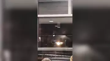 В аэропорту Сиэттла при посадке загорелся самолет
