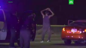 Странный танец исполнил мужчина перед полицией Хьюстона