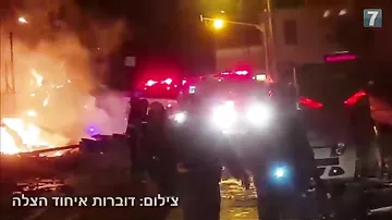 Видео с места мощного взрыва в магазине Тель-Авива