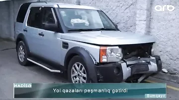 "Range Rover" "06" ilə toqquşdu: bir ailənin 4 üzvü yaralandı