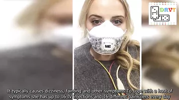Девушка вынуждена носить маску — её может убить всего один чих