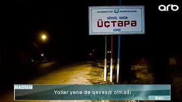 Göygöldə ağır qəza: avtomobil su kanalına düşdü