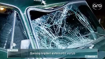 Gəncədə avtomobil iki sərxoş piyadanı vurdu