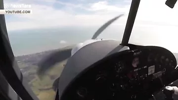 Пилот чудом избежал столкновения с реактивным самолетом