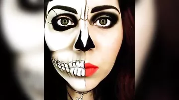 Ужасно прекрасный макияж на Хэллоуин