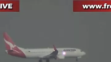 Самолет чудом избежал удара молнии