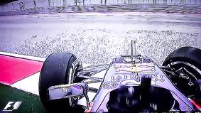 Кадры аварии на Формула-1 из кабины пилота 2