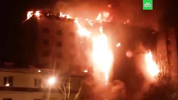 Жилая 9-этажка в Тюмени вспыхнула как факел