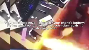 Смартфон взорвался в руках у китайца при попытке заменить батарею