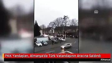 PKK tərəfdarları Almaniyada türk vətəndaşının avtomobilinə hücum etdilər