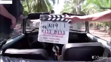 Ума Турман спустя 15 лет обнародовала видео автоаварии, в которую она попала во время съёмок