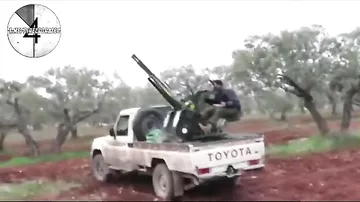 Опубликовано новое видео обстрела сбитого в Сирии Су-25