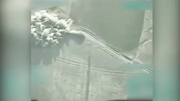 Уничтожение террористов из мощнейшей авиапушки показали на камеры