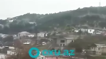 Bayılda dəhşətli sürüşmə kameraya düşdü