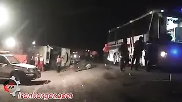 Автобус с паломниками перевернулся на востоке Ирана, есть погибшие и раненые
