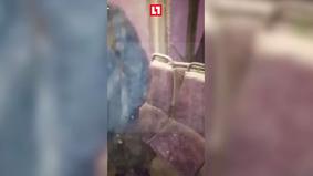 В Красноярском крае автобус попал в снежную пургу