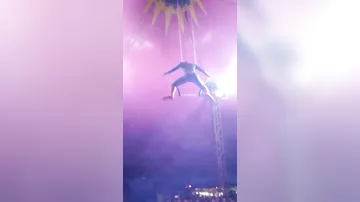 В Бразилии "человек-паук" упал во время трюка под куполом цирка