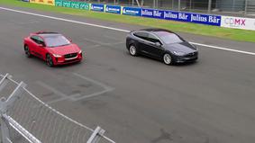 Jaguar сразился в гонке с Tesla
