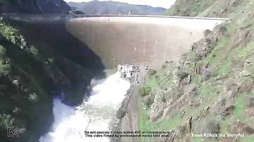 Загадочный гигантский водоворот в калифорнийском озере напугал местных жителей