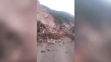 В Перу камнепад убил женщину на глазах очевидцев