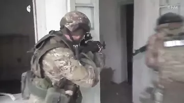 Опубликовано видео контртеррористической операции в Дагестане