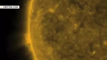 NASA показало «бушующее» Солнце на видео