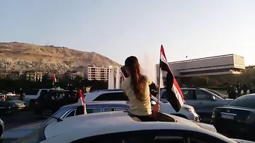 Жители Дамаска вышли на улицы, чтобы поддержать Башара Асада