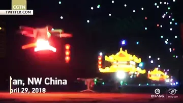 Рекорд Гиннесса по количеству дронов в воздухе установили в Китае