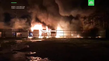 В результате пожара в Москве выгорели 15 автобусов