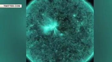 NASA запечатлело «голубое» Солнце