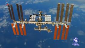 Российские космонавты записали поздравление ко Дню Победы на борту МКС