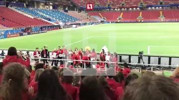 Волонтёр сделал предложение девушке на арене после матча ЧМ